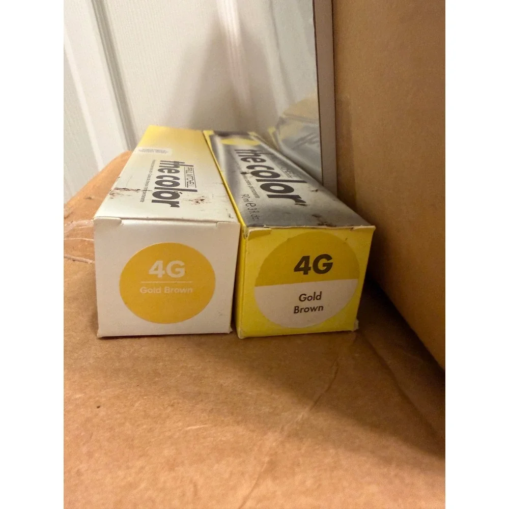 Paul Mitchell The Color Permanent Cream Hair Color 4G‎ Gold Brown 3oz Set of 2